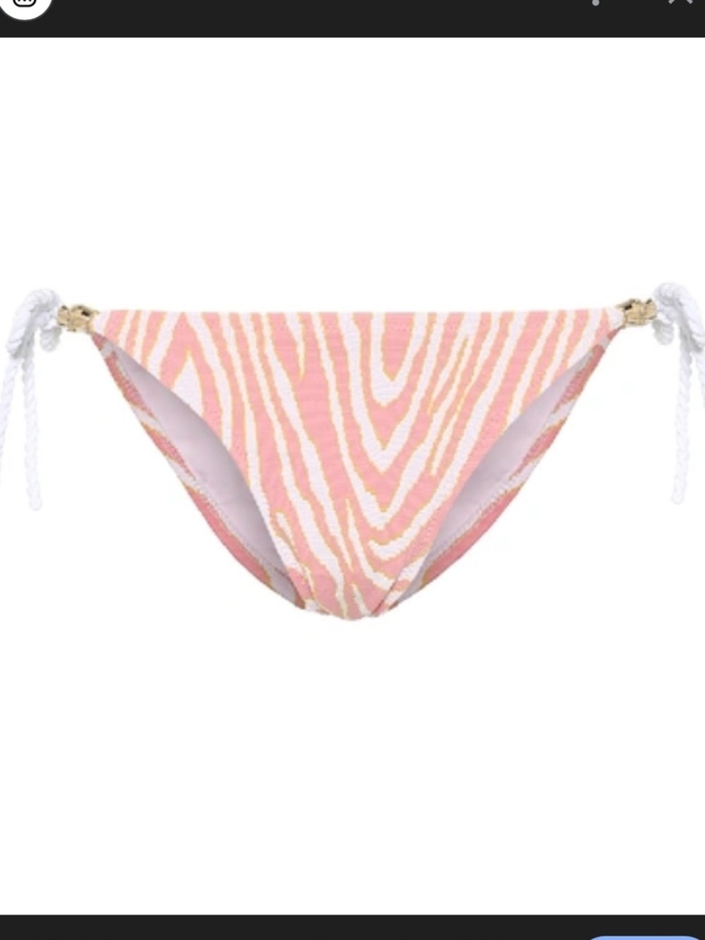 Heidi Klein Cape Town Zebra-print Bikini Bottom Xsmall